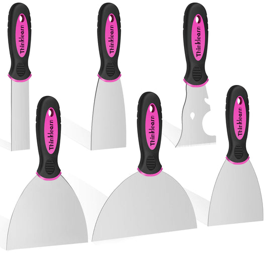 ThinkLearn Pink Putty Knife Set, Drywall Tools-TL1026