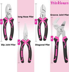 ThinkLearn Pink 4PCS Pliers Set -TL1025